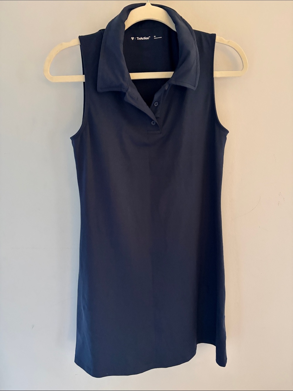 Aritizia TNA Sleeveless fitness Polo Dress - Navy